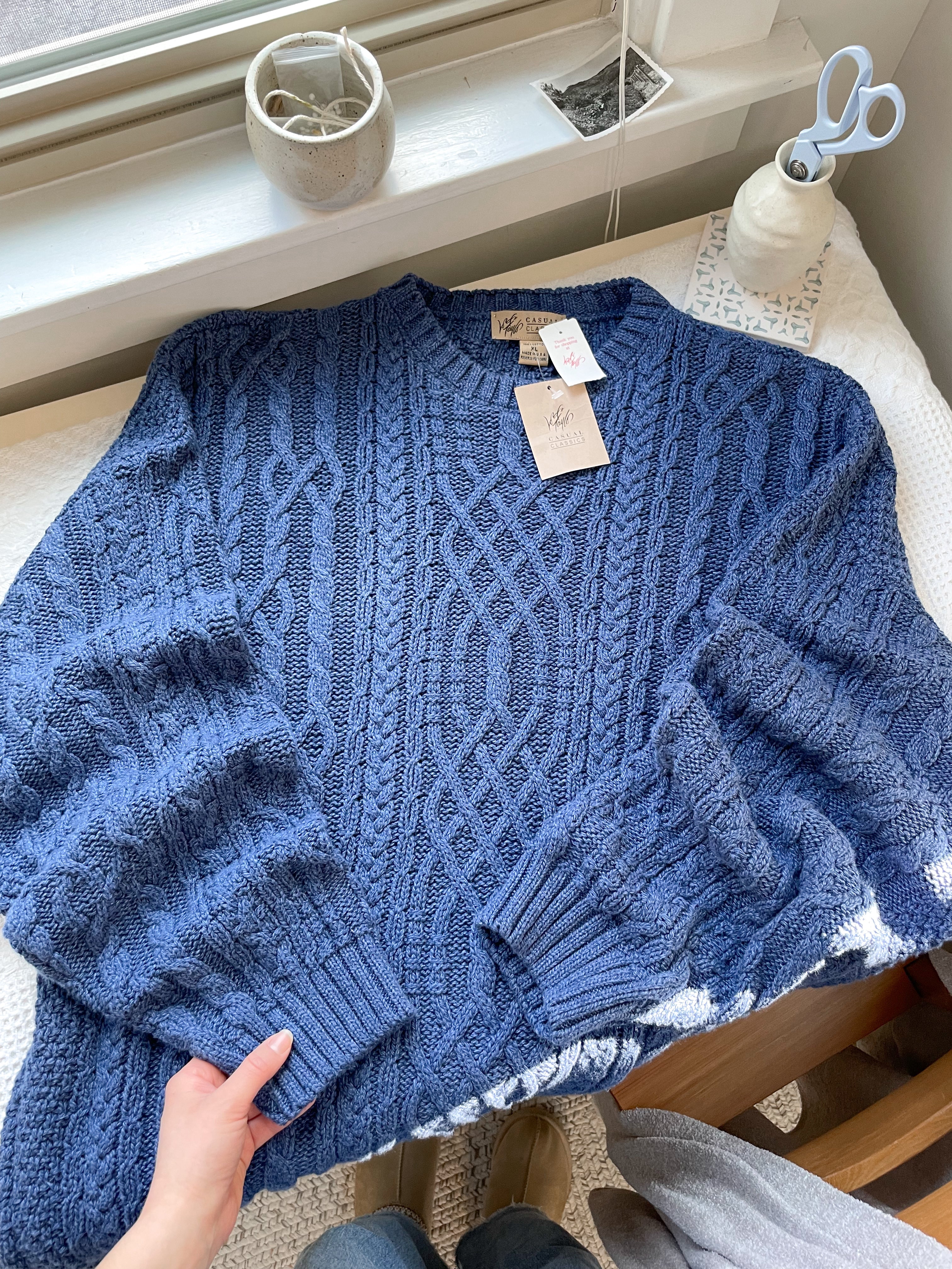 The Blue Fisherman Knit (XL)