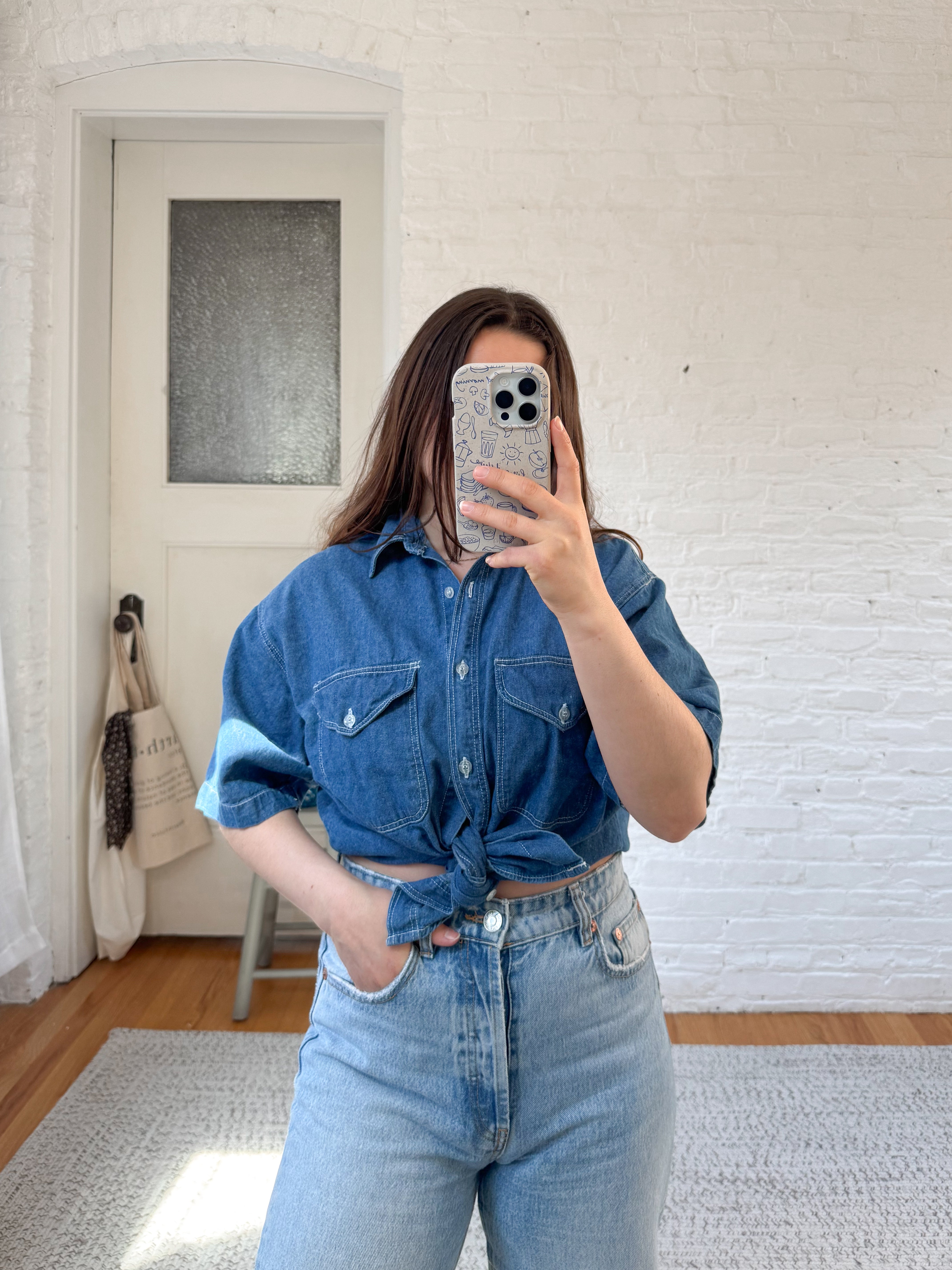 The Short Sleeve Western Button Up (S)