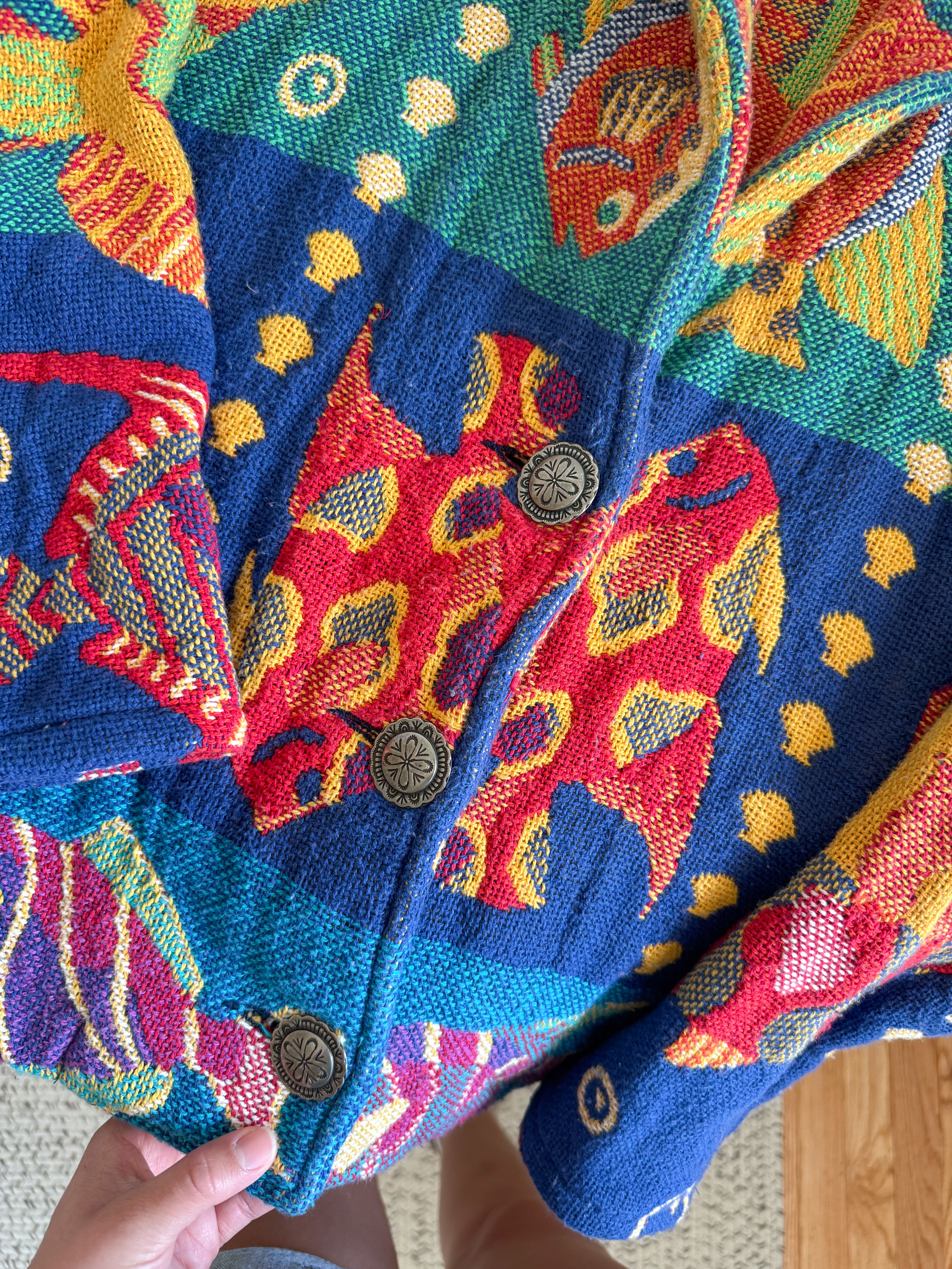 The Rainbow Fish Tapestry Jacket (L)