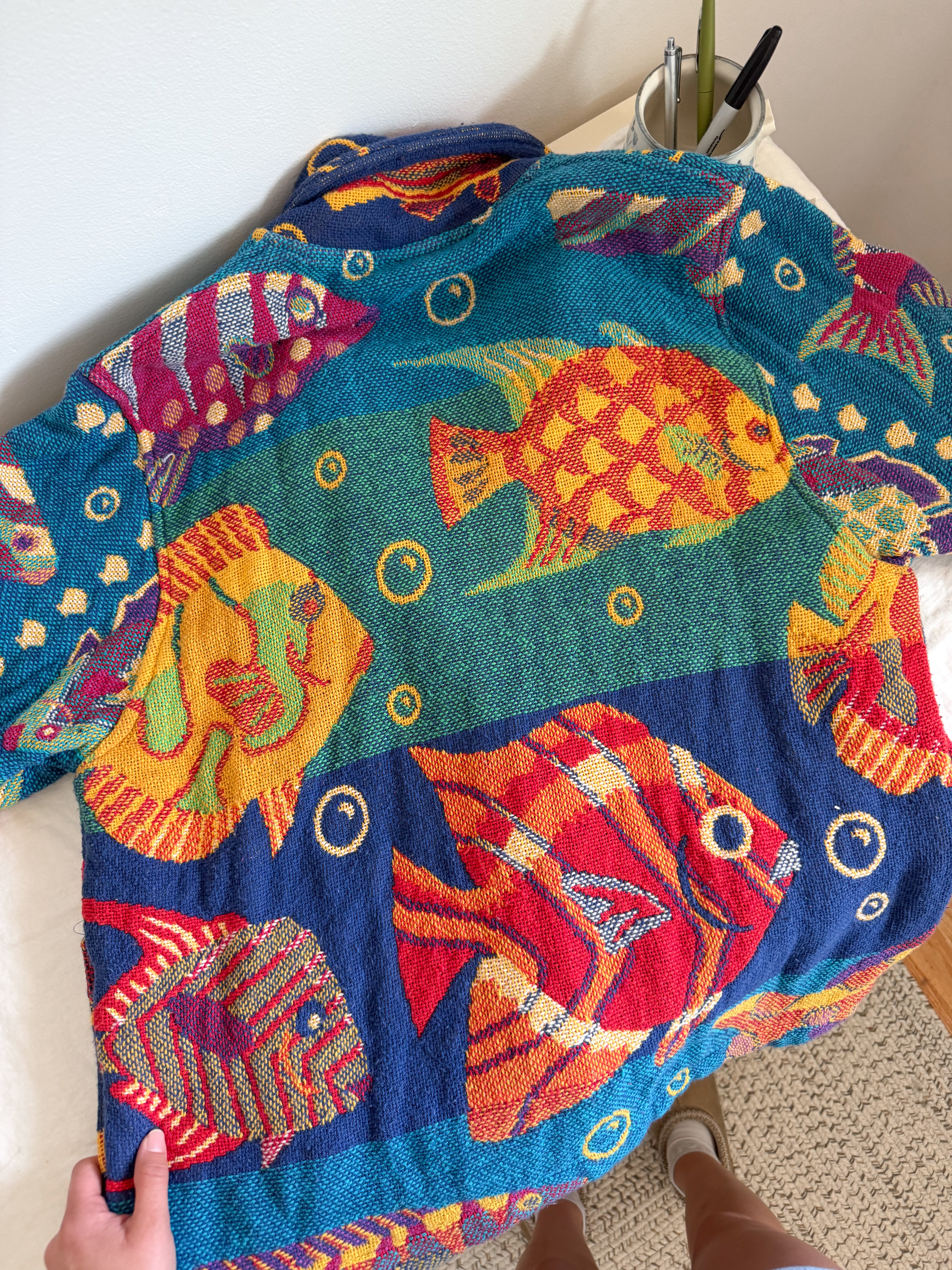 The Rainbow Fish Tapestry Jacket (L)