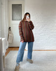 The Rainbow Vertical Stripe Sweater (L)