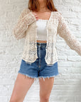 The Flower Crochet Cardigan (S)