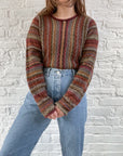 The Rainbow Vertical Stripe Sweater (L)