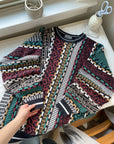 The Jewel Tone Coogi Style Sweater (L)