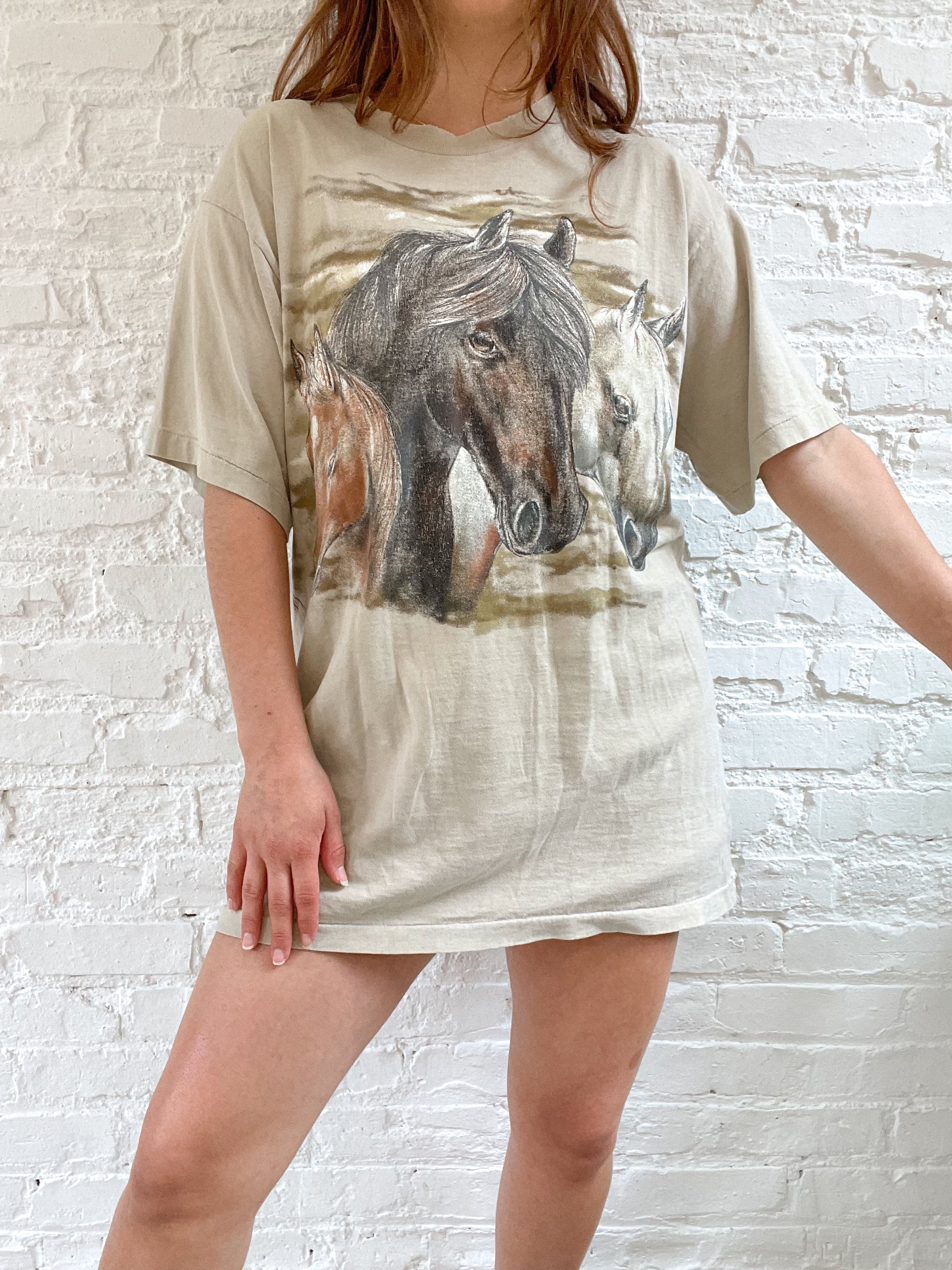 The Double Sided Horse Tee (L)