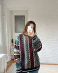 The Jewel Tone Coogi Style Sweater (L)