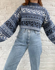 The Blue Pattern Sweater (L)