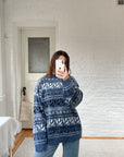 The Blue Pattern Sweater (L)