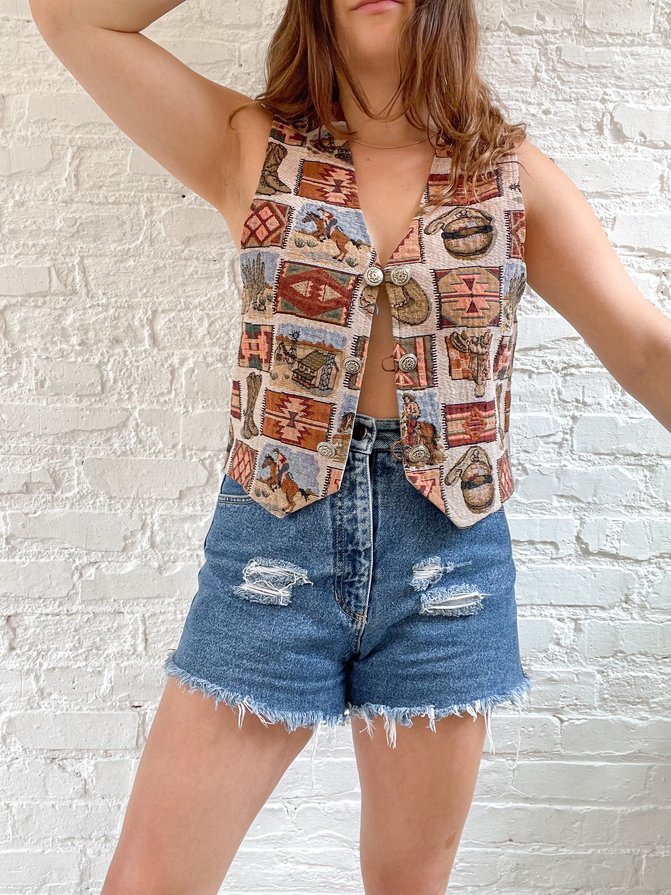 The Rodeo Tapestry Vest (M)