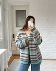 The Striped Pastel Cardigan (L)