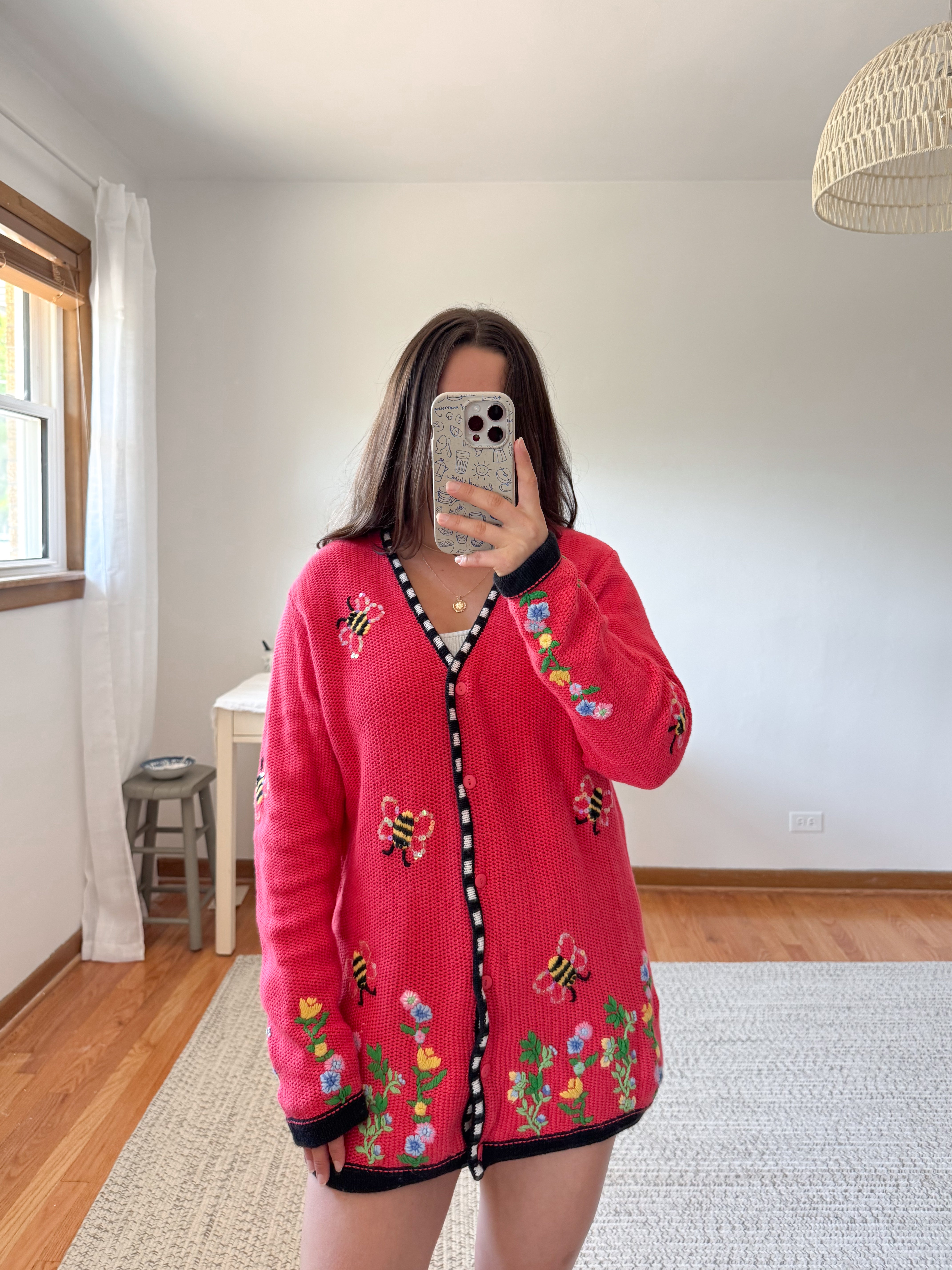 The Bumble Bee Garden Cardigan (M)