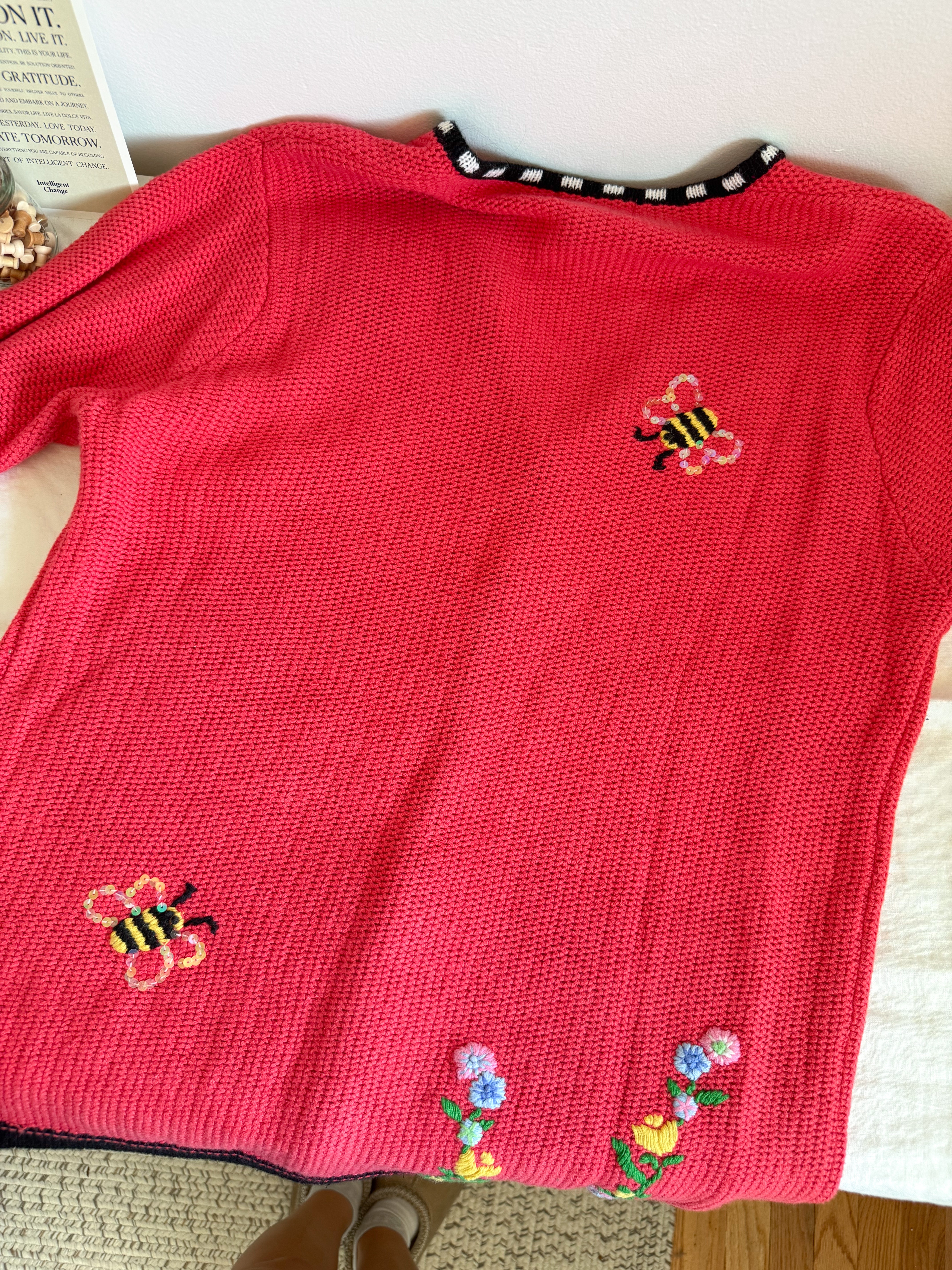 The Bumble Bee Garden Cardigan (M)