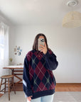 The Sugarplum Argyle Sweater (L)
