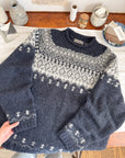 The Stormy Fair Isle Sweater (XL)
