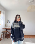 The Stormy Fair Isle Sweater (XL)
