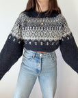 The Stormy Fair Isle Sweater (XL)