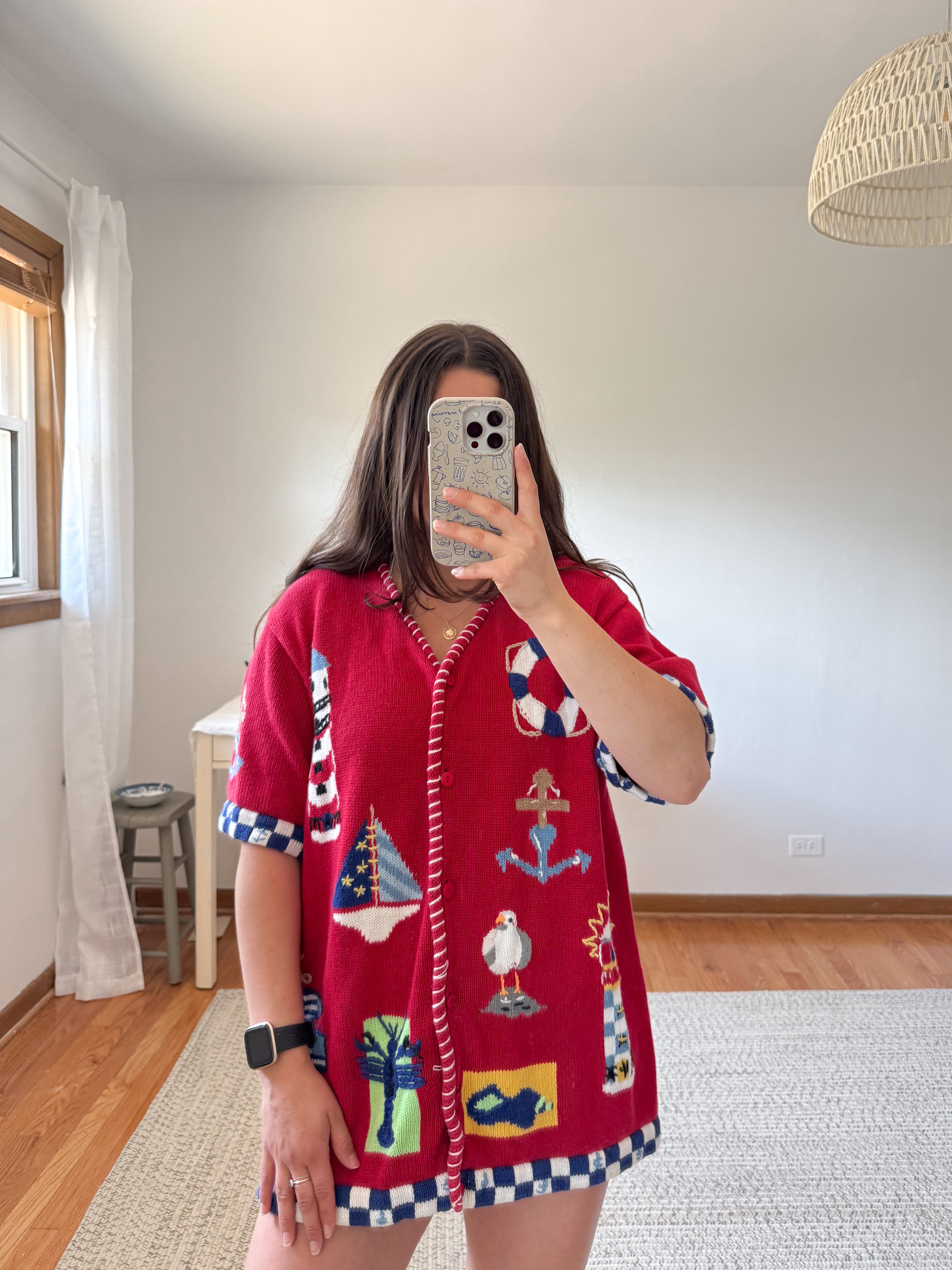 The Coastal Short Sleeve Cardigan (L)