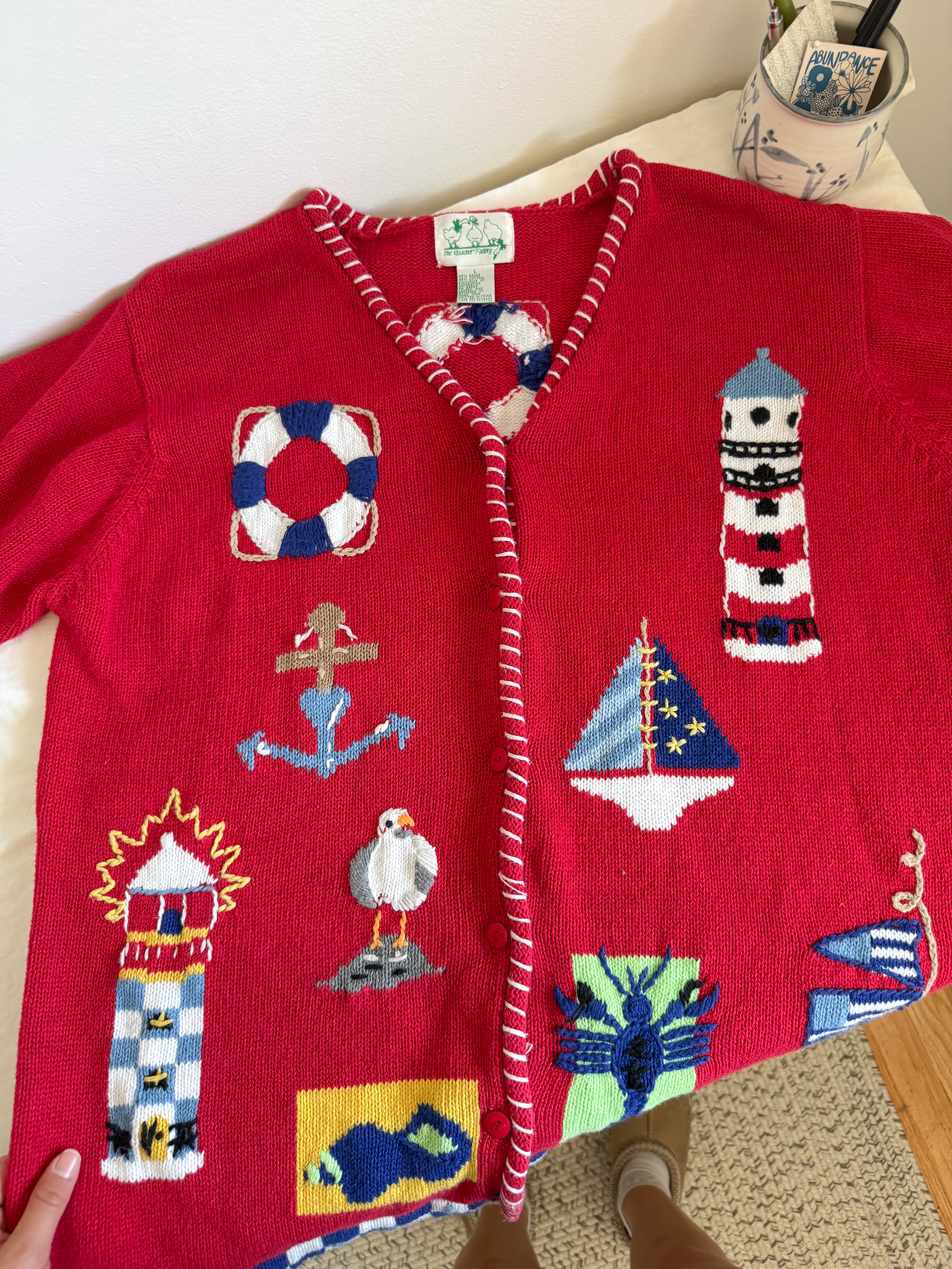 The Coastal Short Sleeve Cardigan (L)