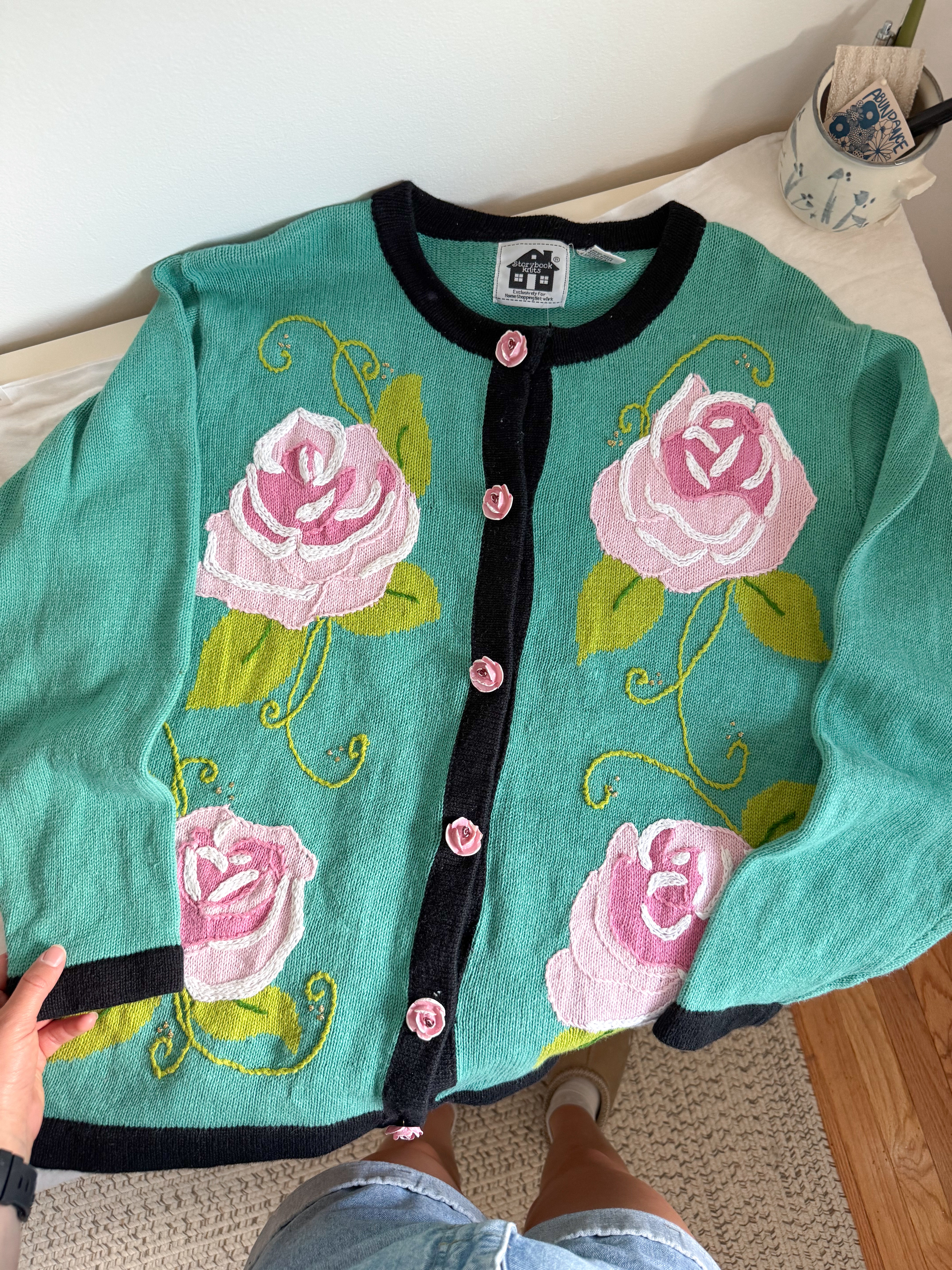 The Rose Cardigan (L)
