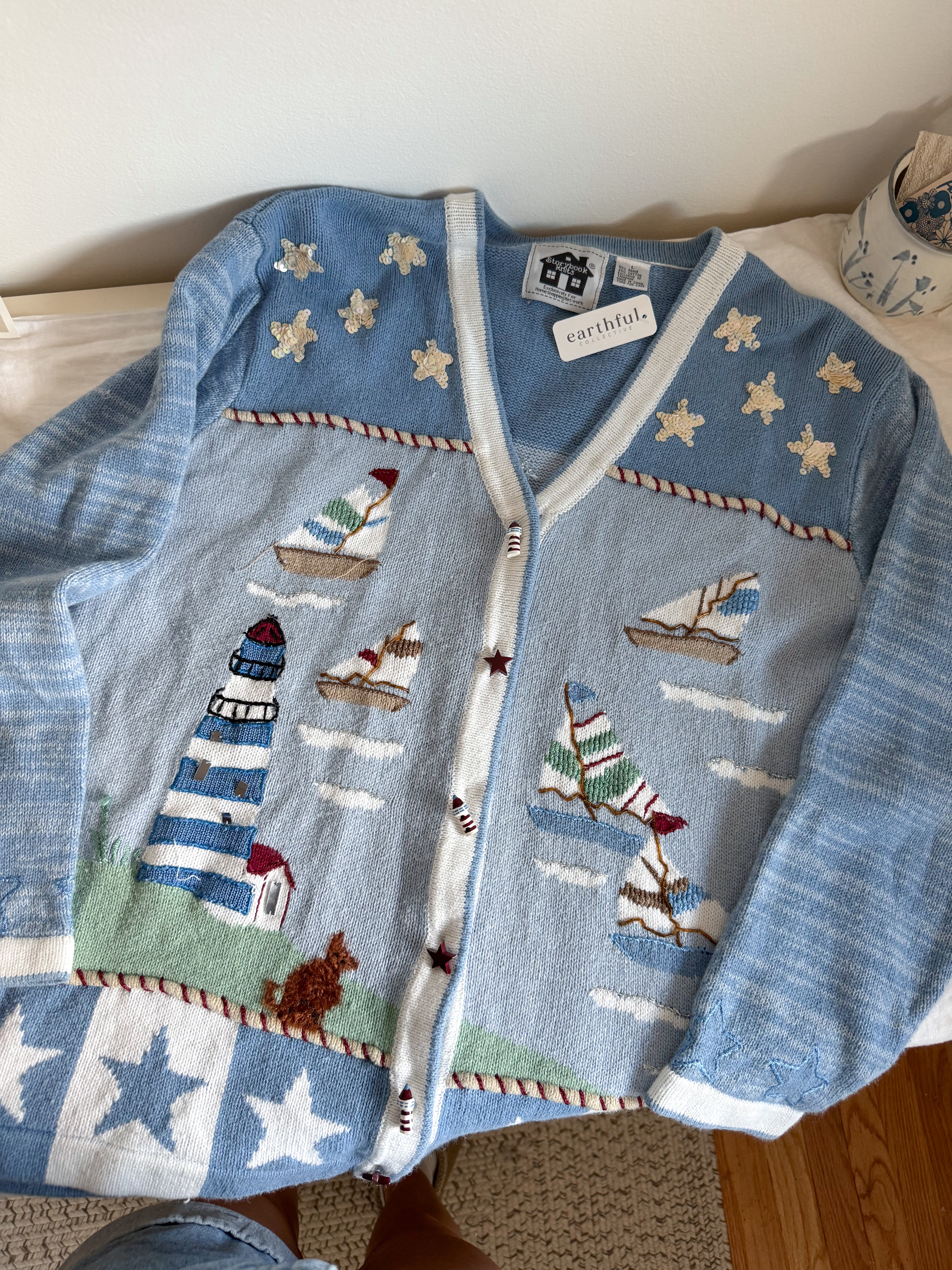 The Lighthouse Shore Cardigan (L)