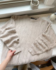 The Oat Cable Knit Sweater (XL)