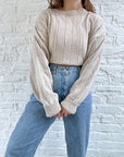 The Oat Cable Knit Sweater (XL)