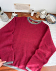 The Cranberry Marled Sweater (L)