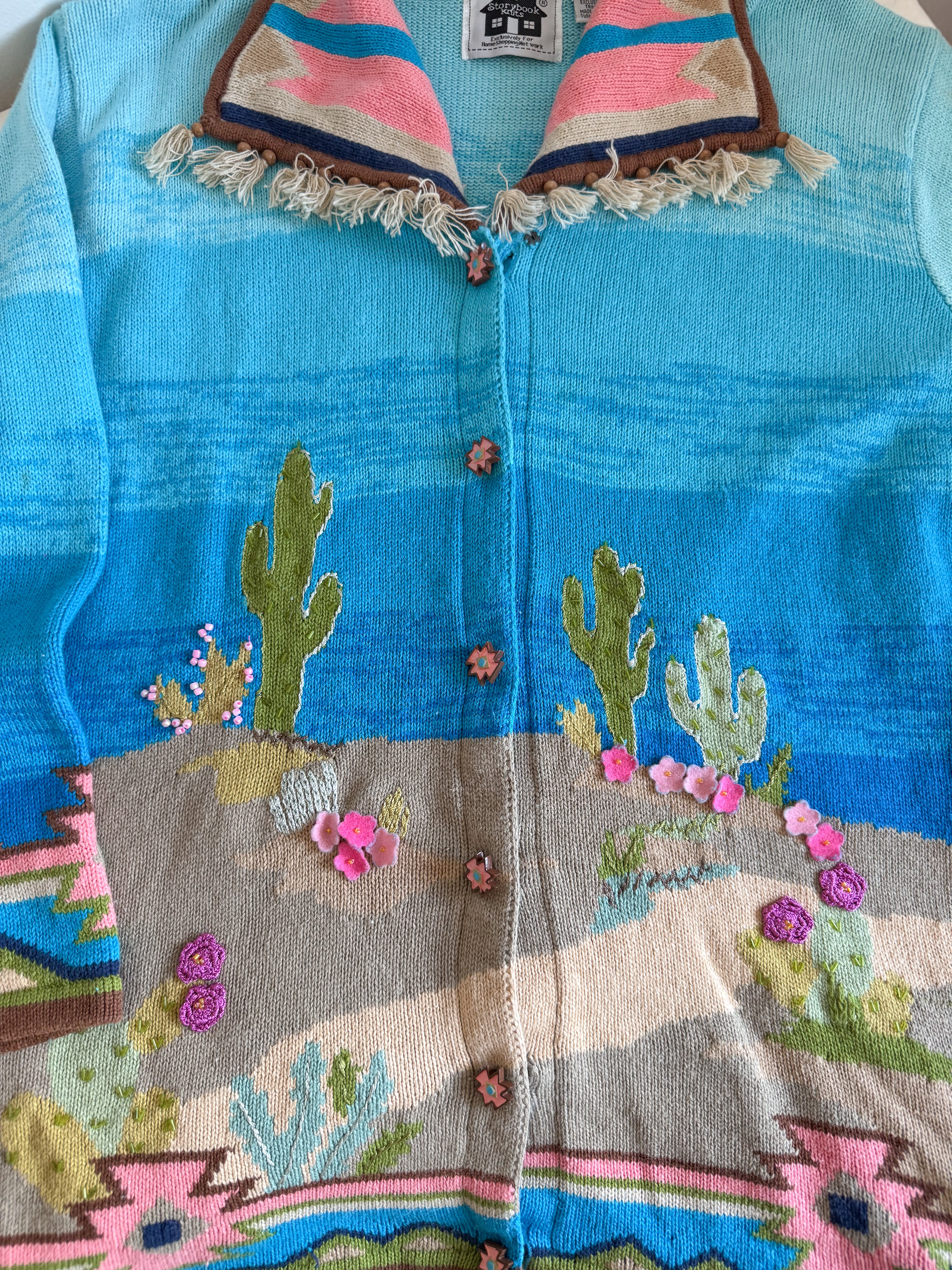 The Southwest Cacti Cardigan (L)