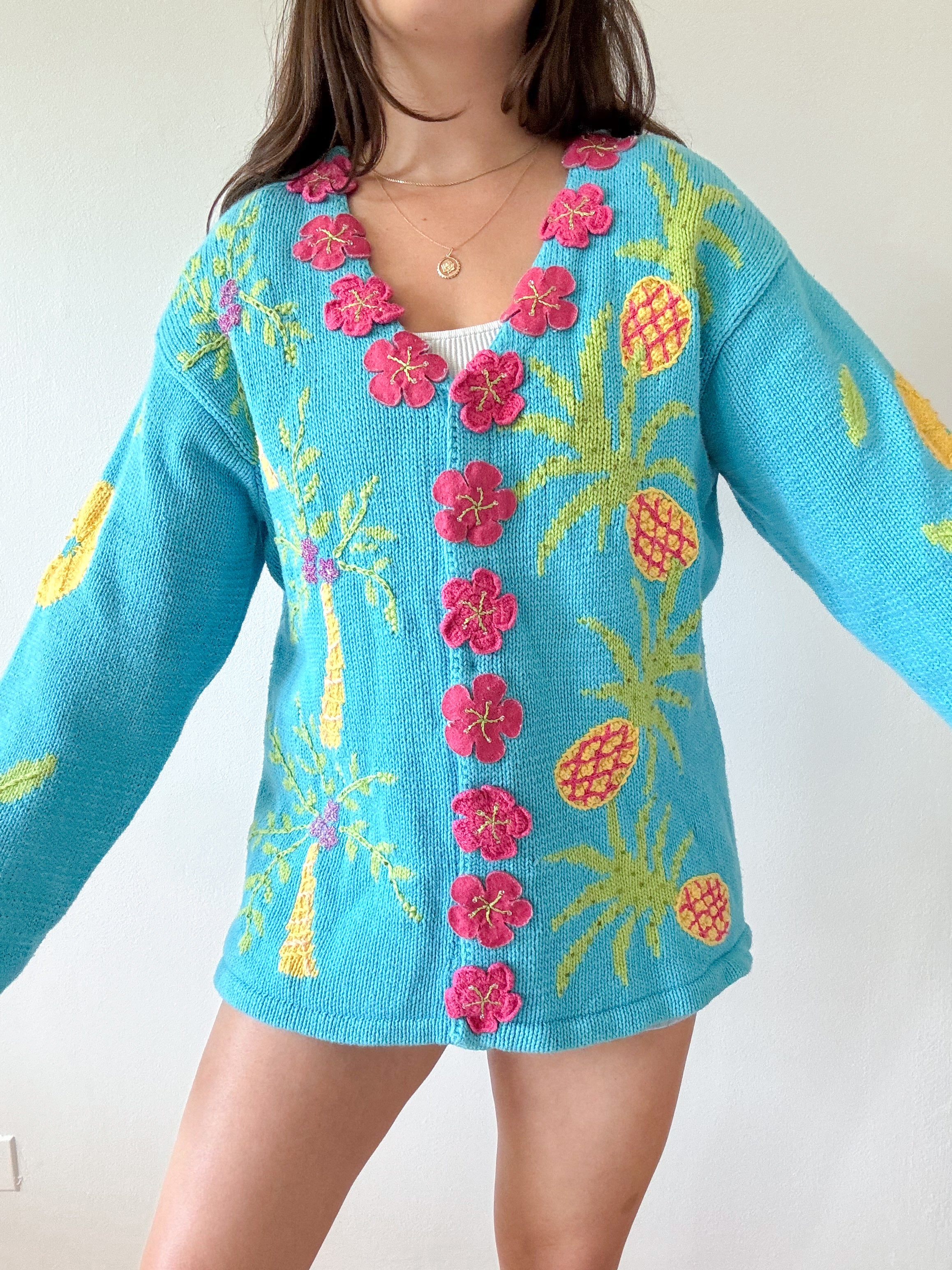 The Pineapple Tropical Cardigan (L)
