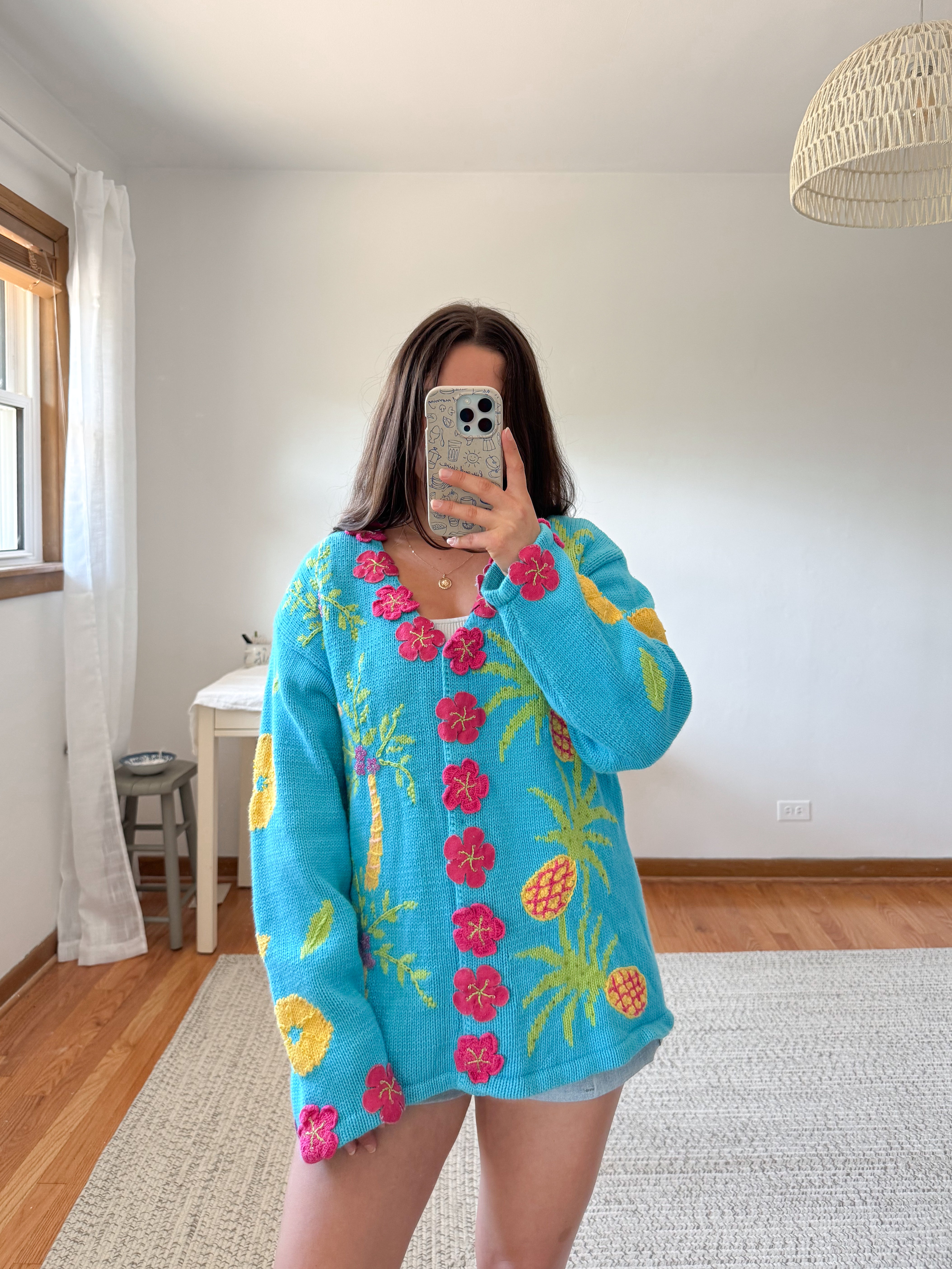 The Pineapple Tropical Cardigan (L)