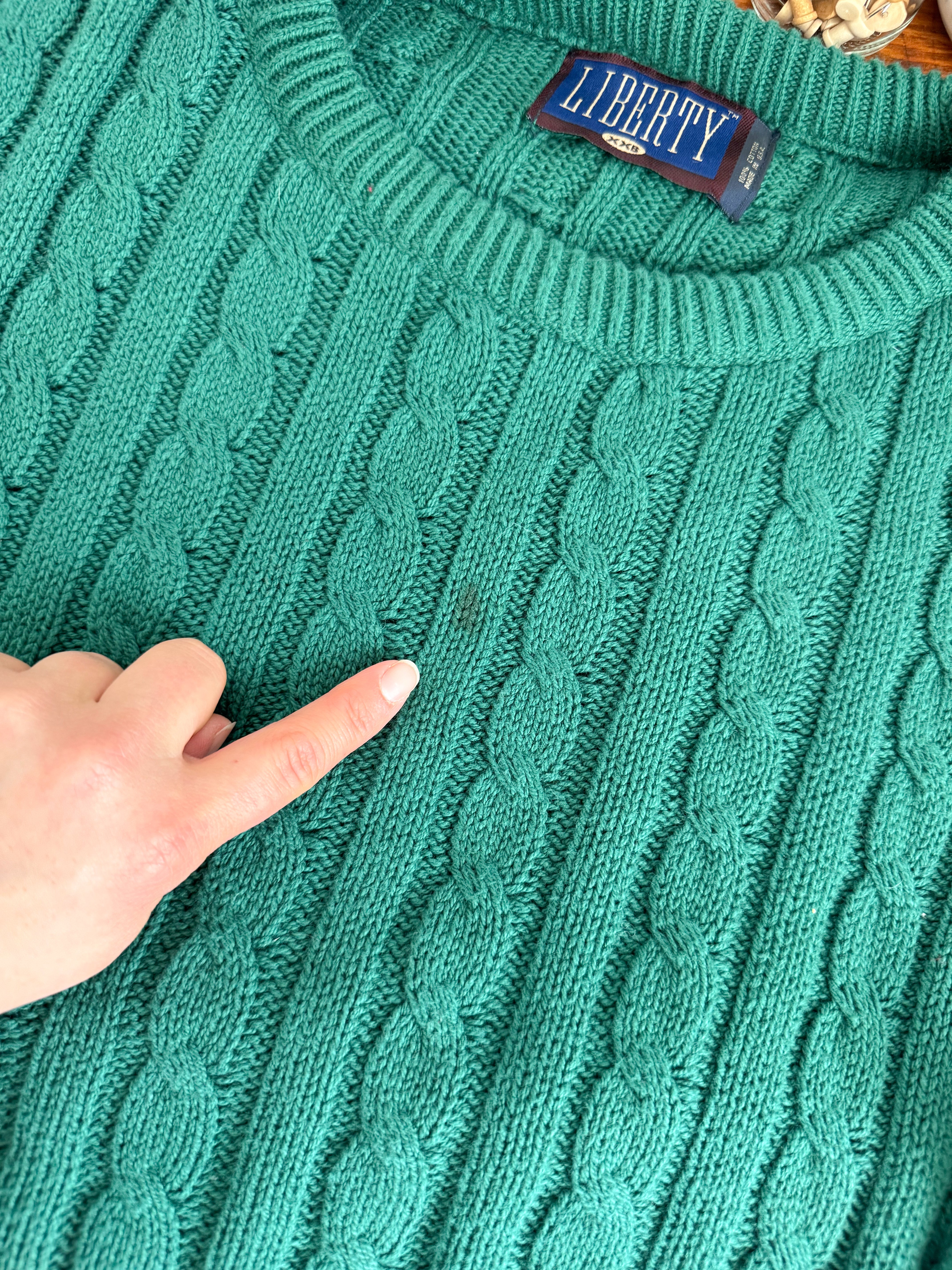 The Pine Cable Knit Sweater (XXL)
