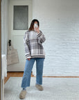 The Cozy Plaid Sweater (XL)