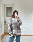 The Cozy Plaid Sweater (XL)