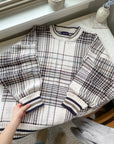 The Cozy Plaid Sweater (XL)