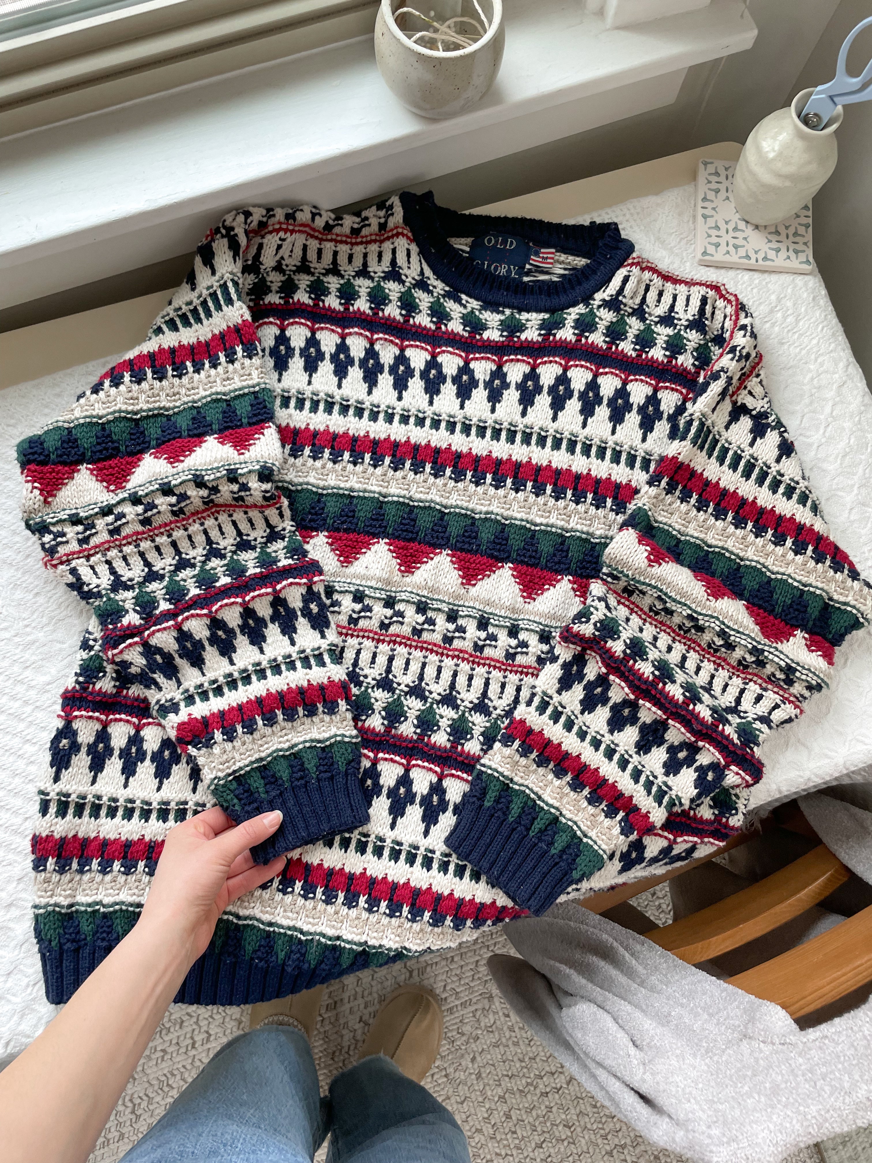 The Textured Nordic Sweater (M)