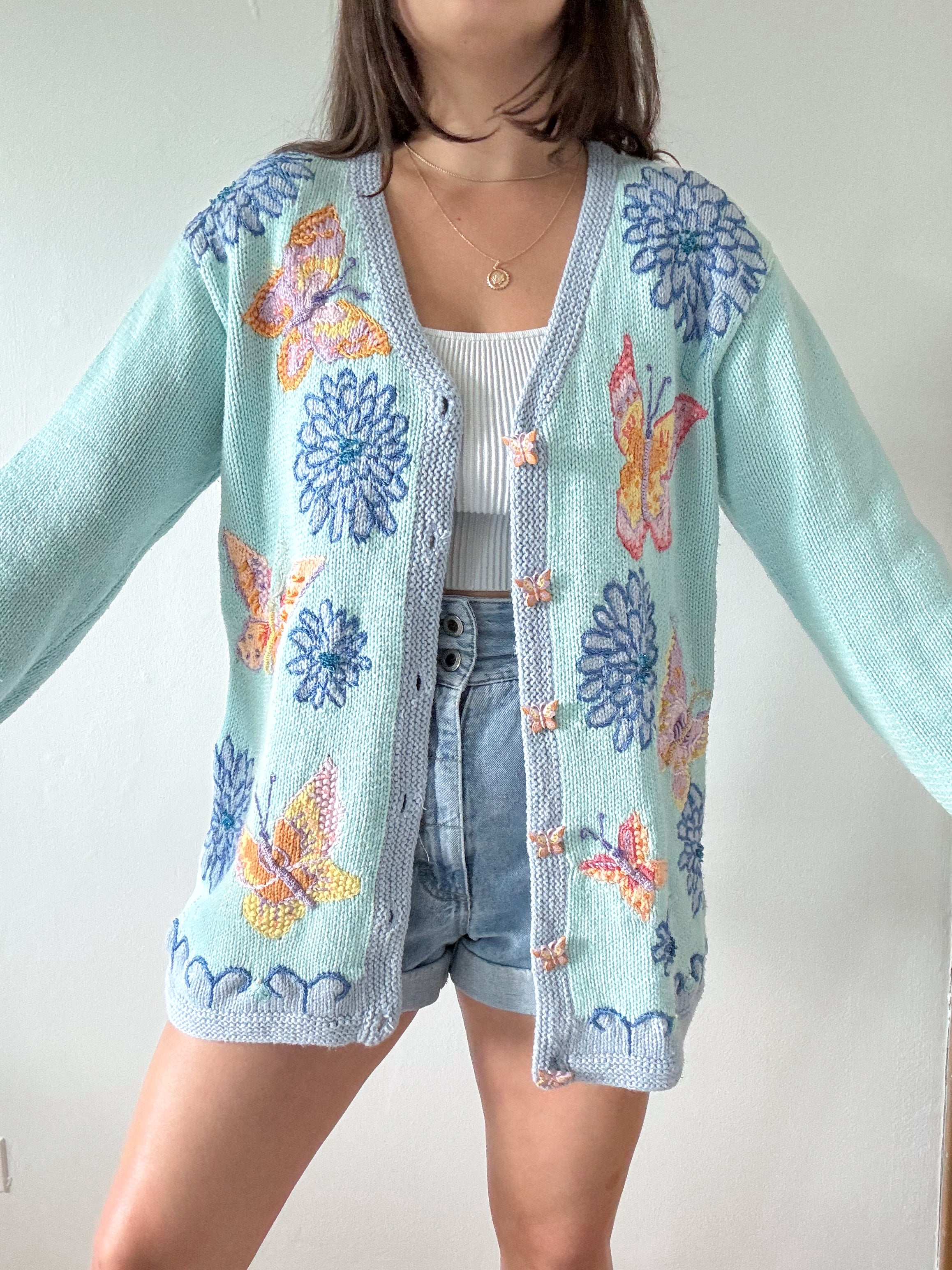 The Butterfly Garden Cardigan (M)