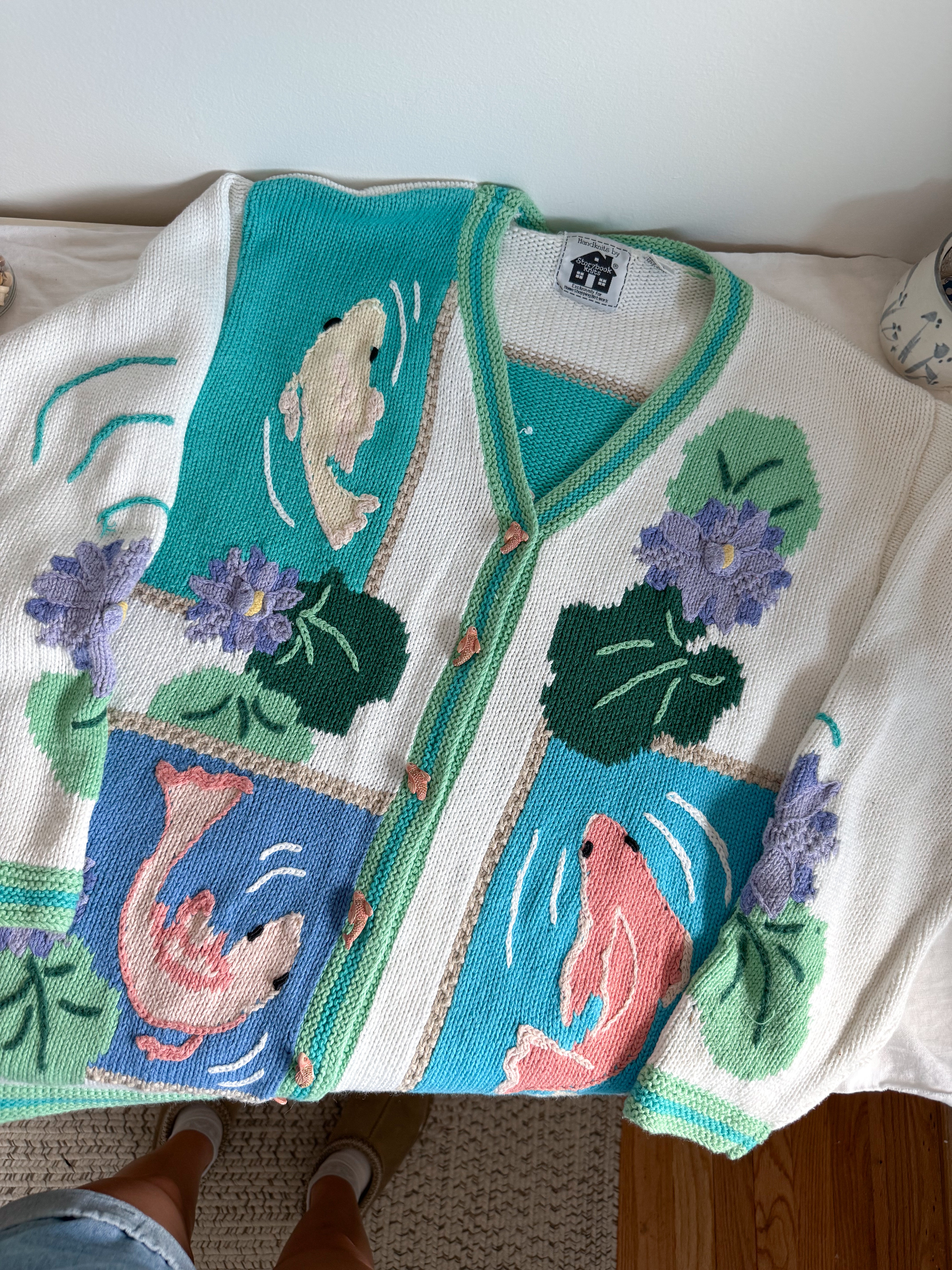 The Koi Pond Cardigan (L)
