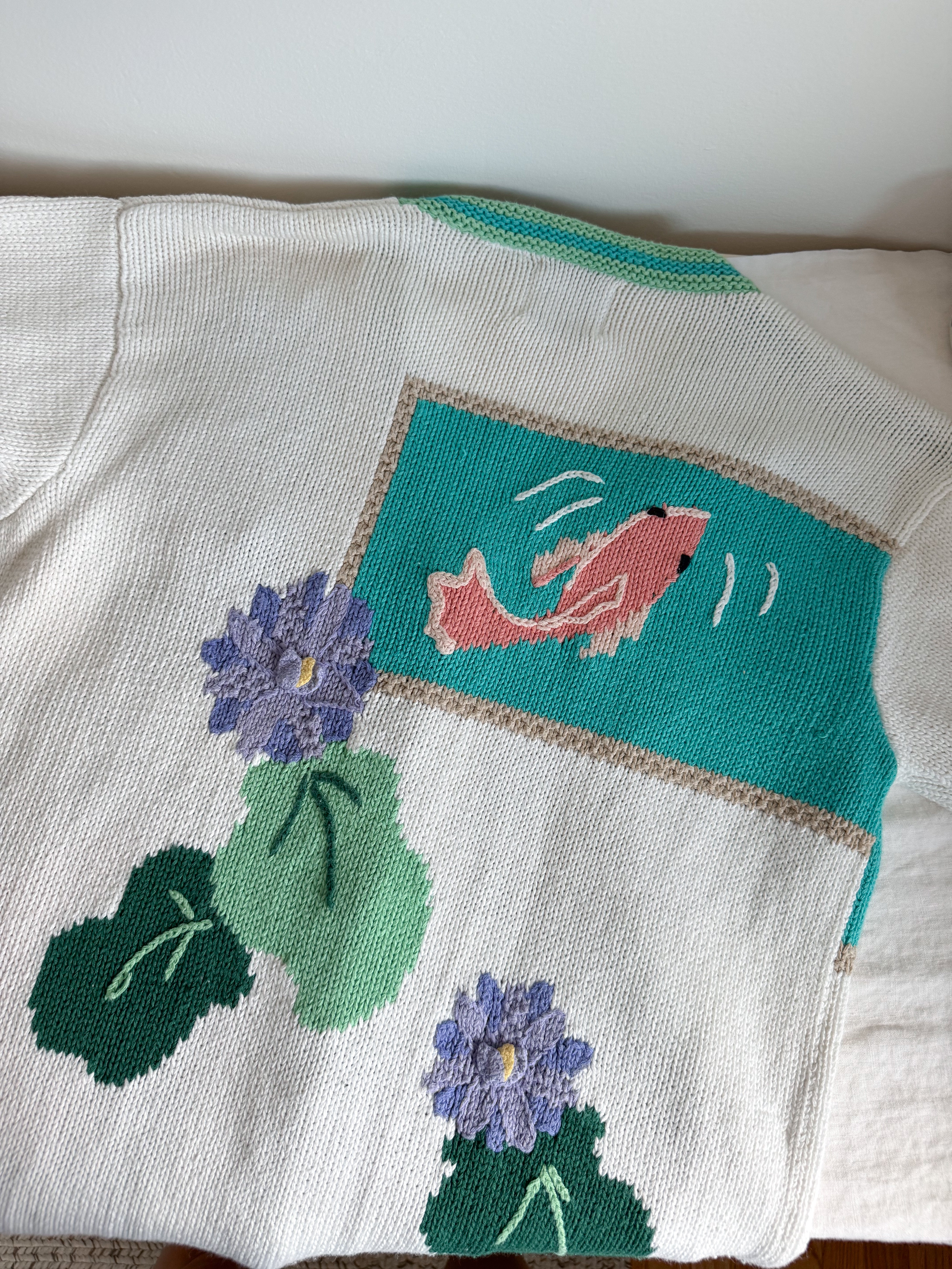 The Koi Pond Cardigan (L)