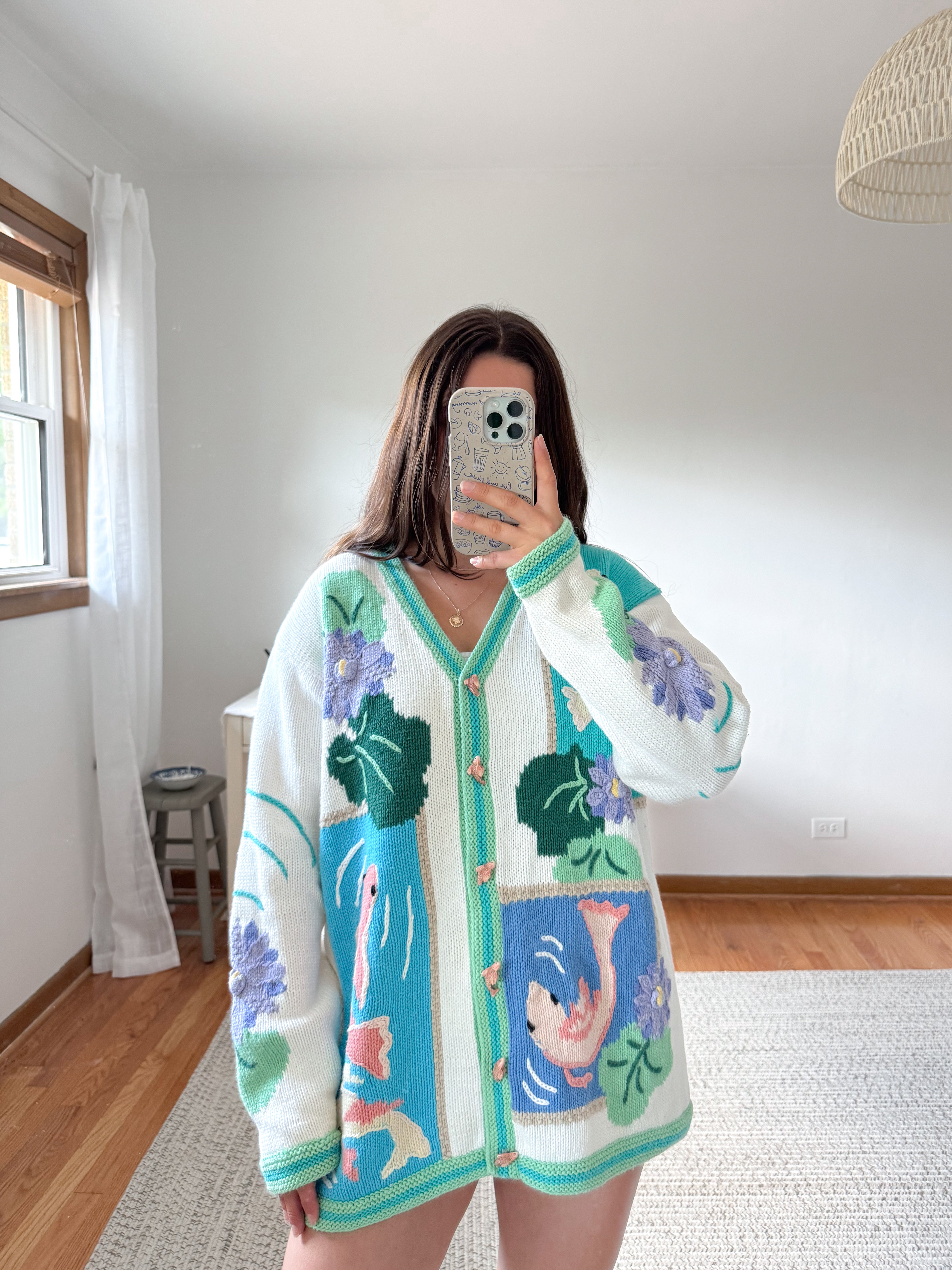 The Koi Pond Cardigan (L)