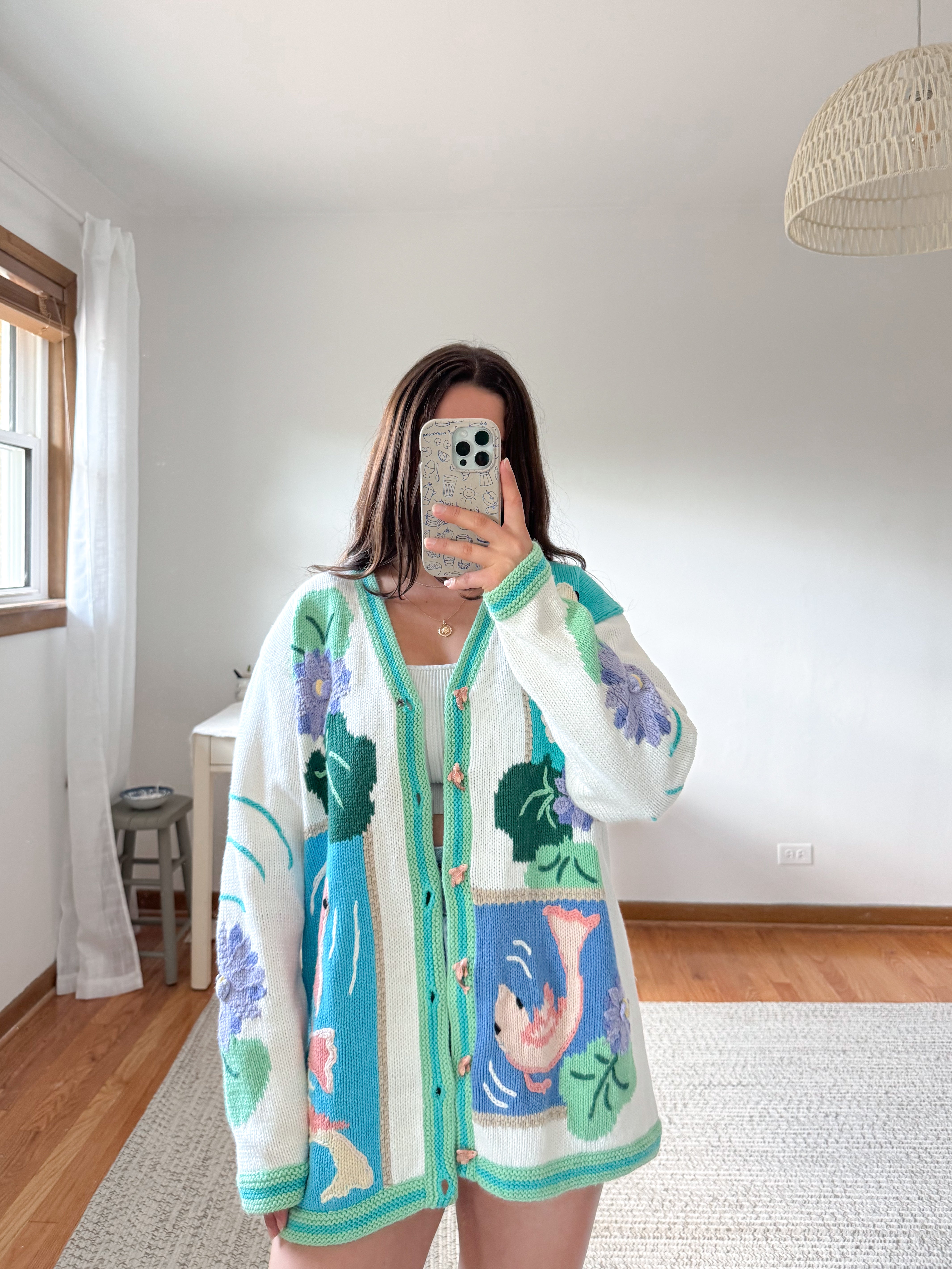 The Koi Pond Cardigan (L)