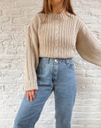 The Beige Cable Knit (L)