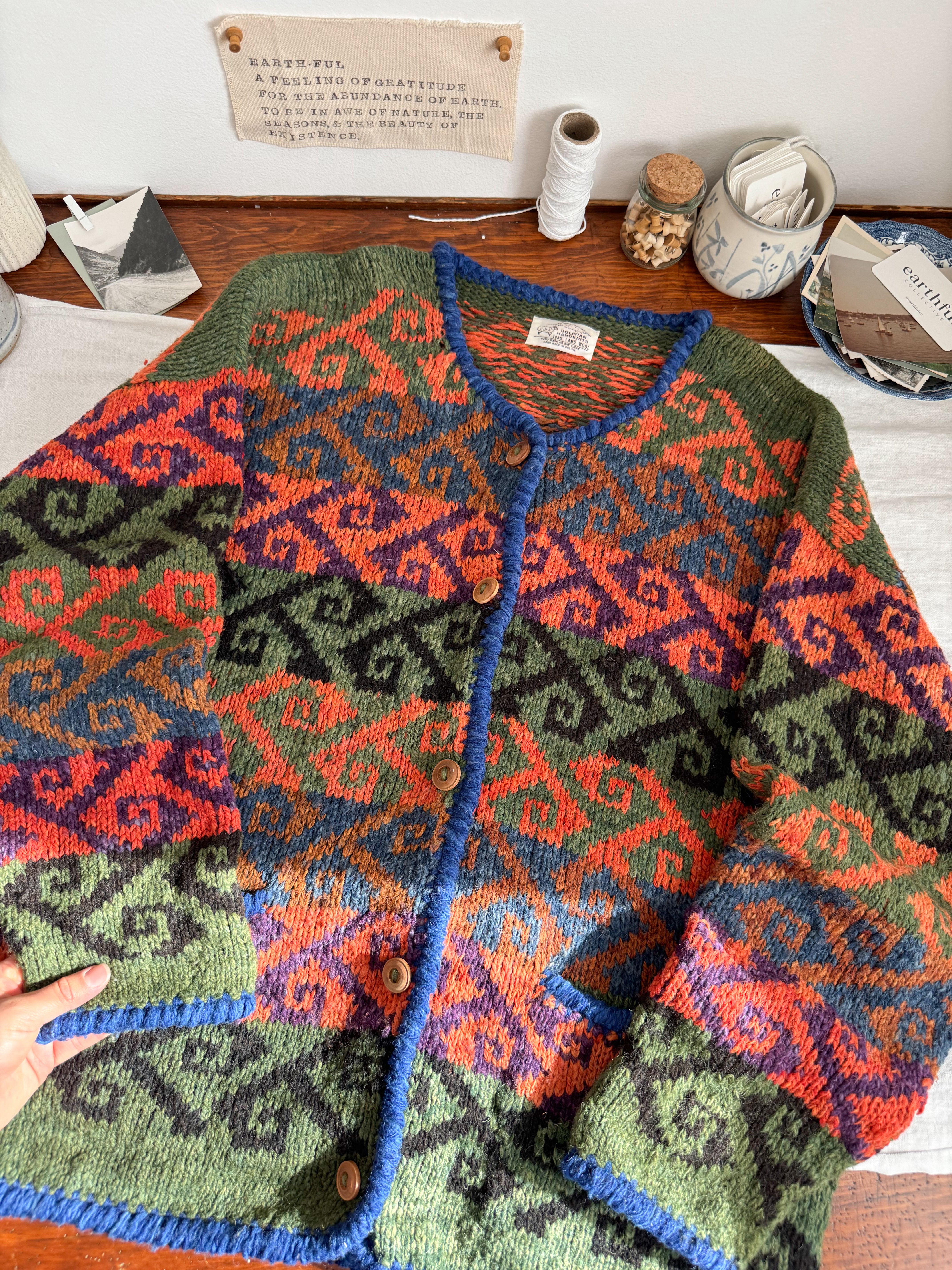 The Thanksgiving swirl Cardigan (XL)