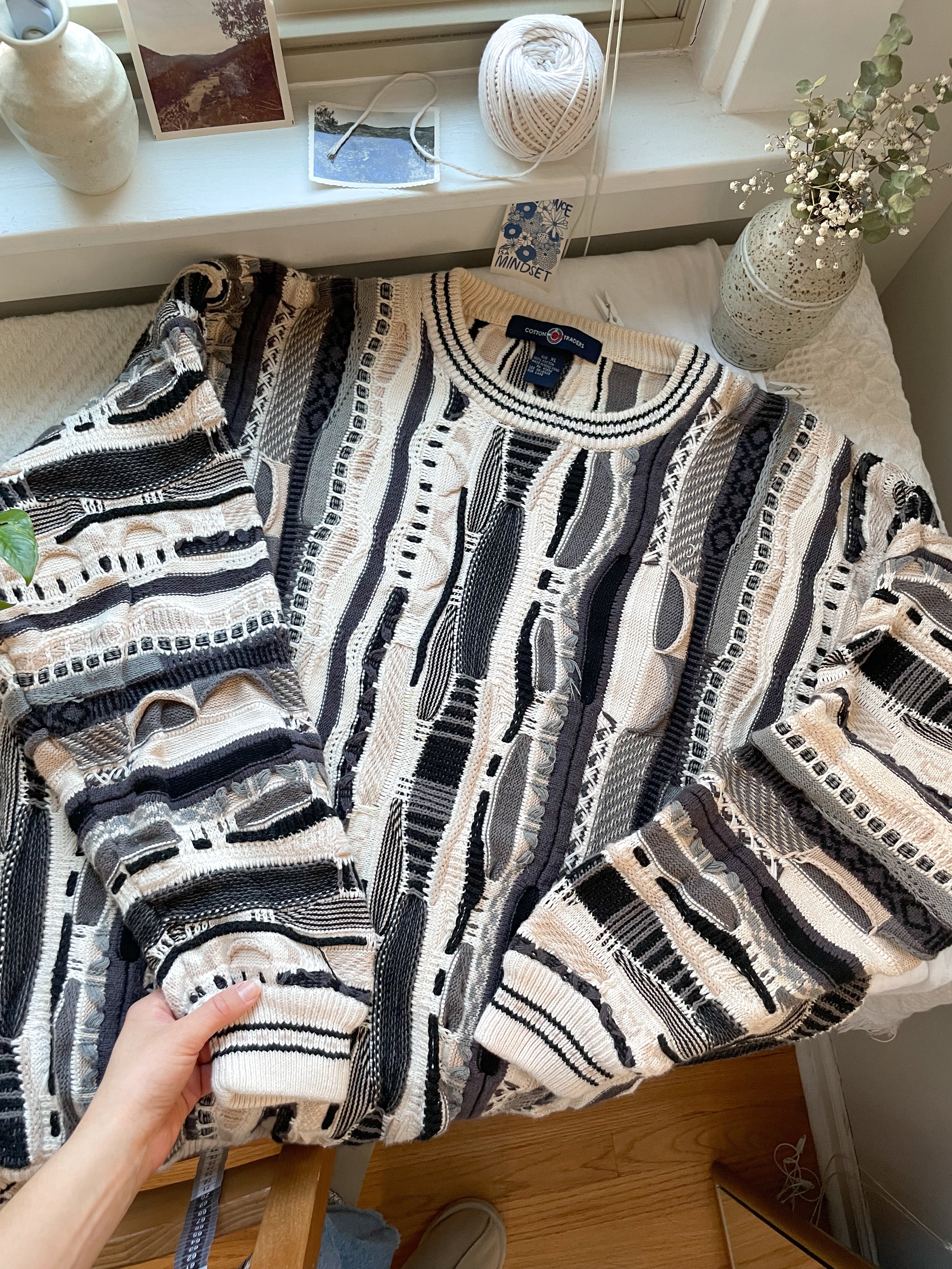 The Monochrome Coogi Style Sweater (XL)