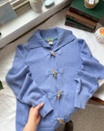 The Periwinkle Toggle Cardigan (M)