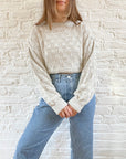 The Oat Checkered Sweater (XL)