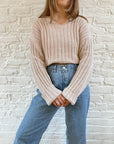 The Cafe Ribbed Sweater (L)