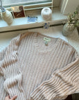 The Cafe Ribbed Sweater (L)