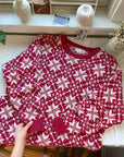 The Red Snowflake Sweater (L)