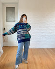 The Windowpane Snowflake Sweater (XL)