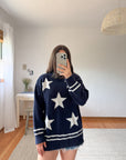 The Rolled Mockneck Star Sweater (M)